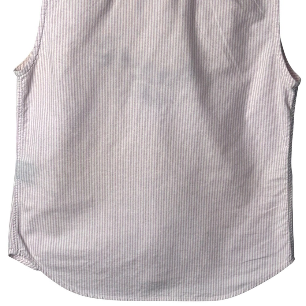 Ralph Lauren Sport 100% Cotton Flesh Pony Pink White Stripe Tank Top Rodeo 6 - Picture 9 of 12